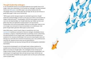 thought leadership voorbeelden